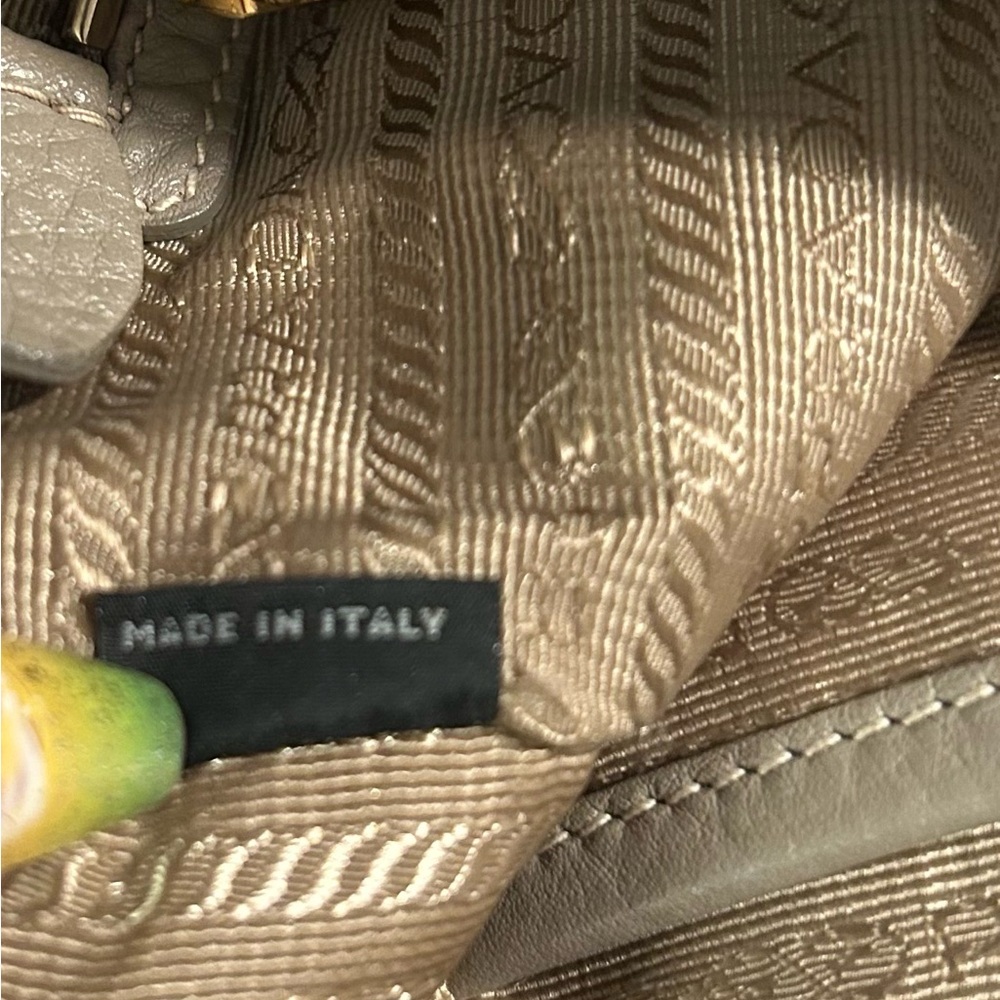 Prada • Taupe Leather Tote Bag • Large - Picture 14 of 16